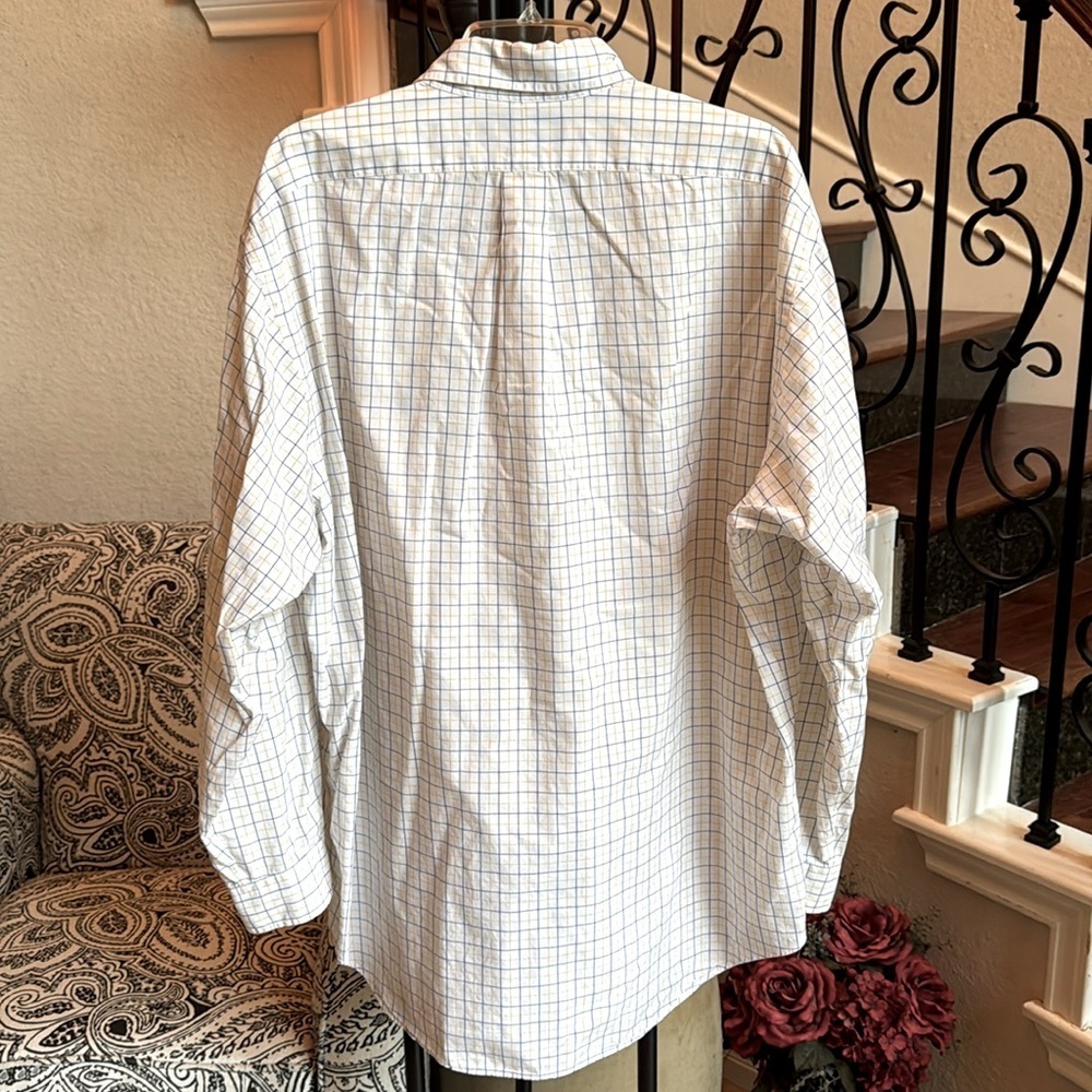 RALPH LAUREN men’s plaid shirt, size 17, 34/35 - Picture 3 of 11